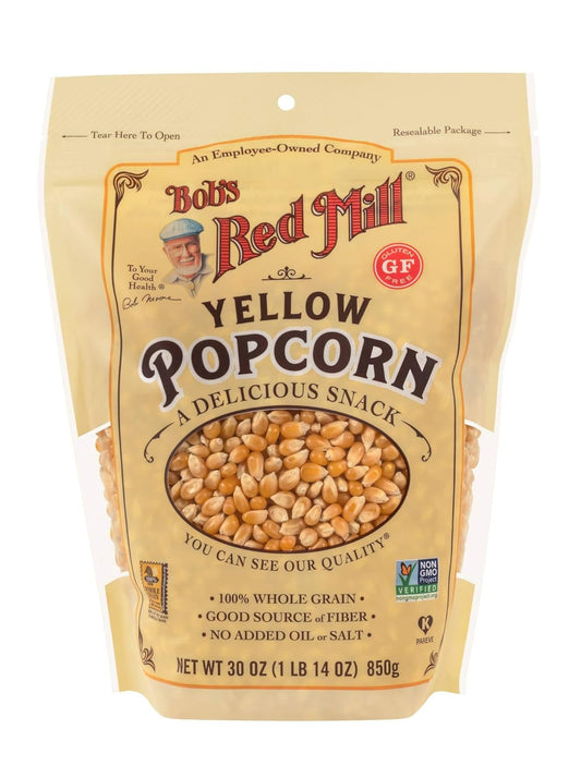Bob's Red Mill Yellow Popcorn - Non GMO, Whole Grain Goodness