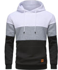 Yundobop Men's Plaid Jacquard Pullover Hoodie - Casual Warmth