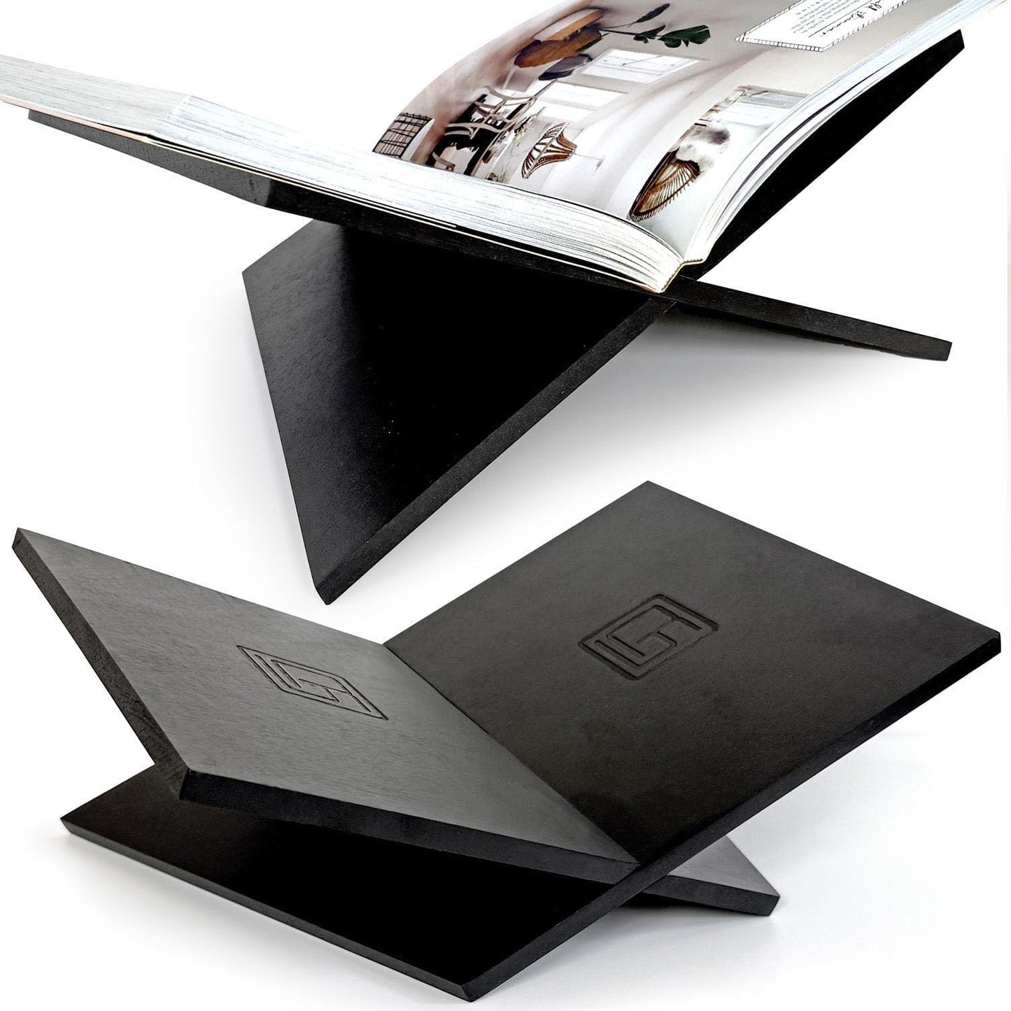 Large Wood Book Stand for Display and Reading - Elegant Design