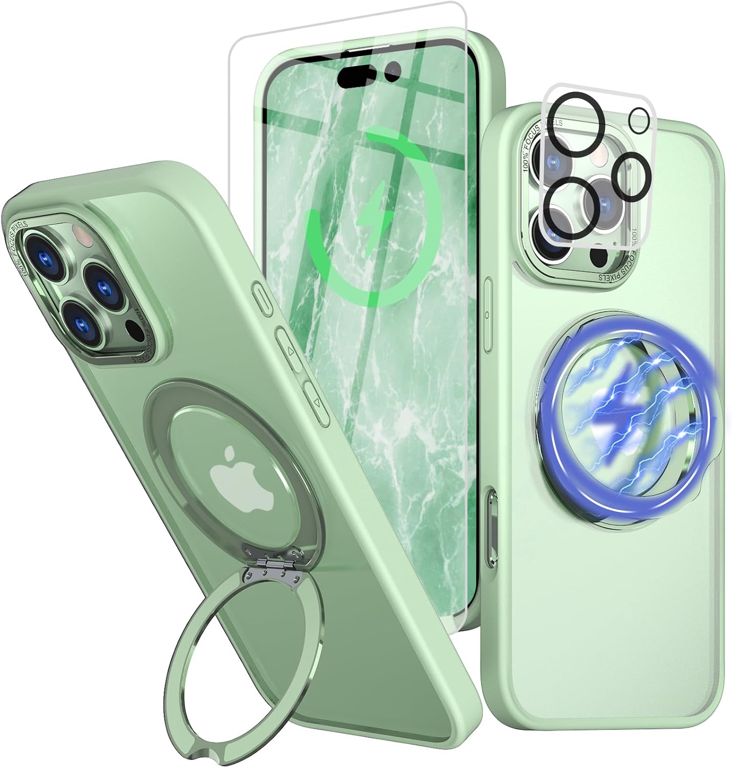 iPhone 16 Pro Max Case with Screen Protector & Kickstand