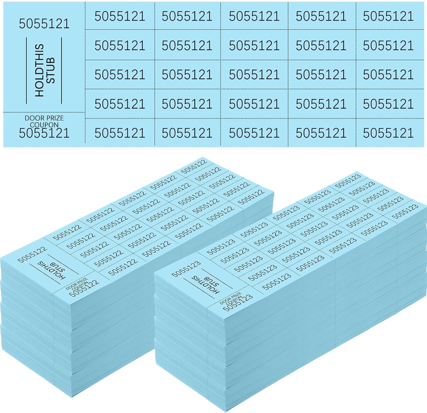 Kosiz 1000 Sheets Raffle Tickets for Silent Auctions and Events