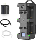 4-Channel NP-F Battery Fast Charger with LCD Screen - Rapid 4-Bay