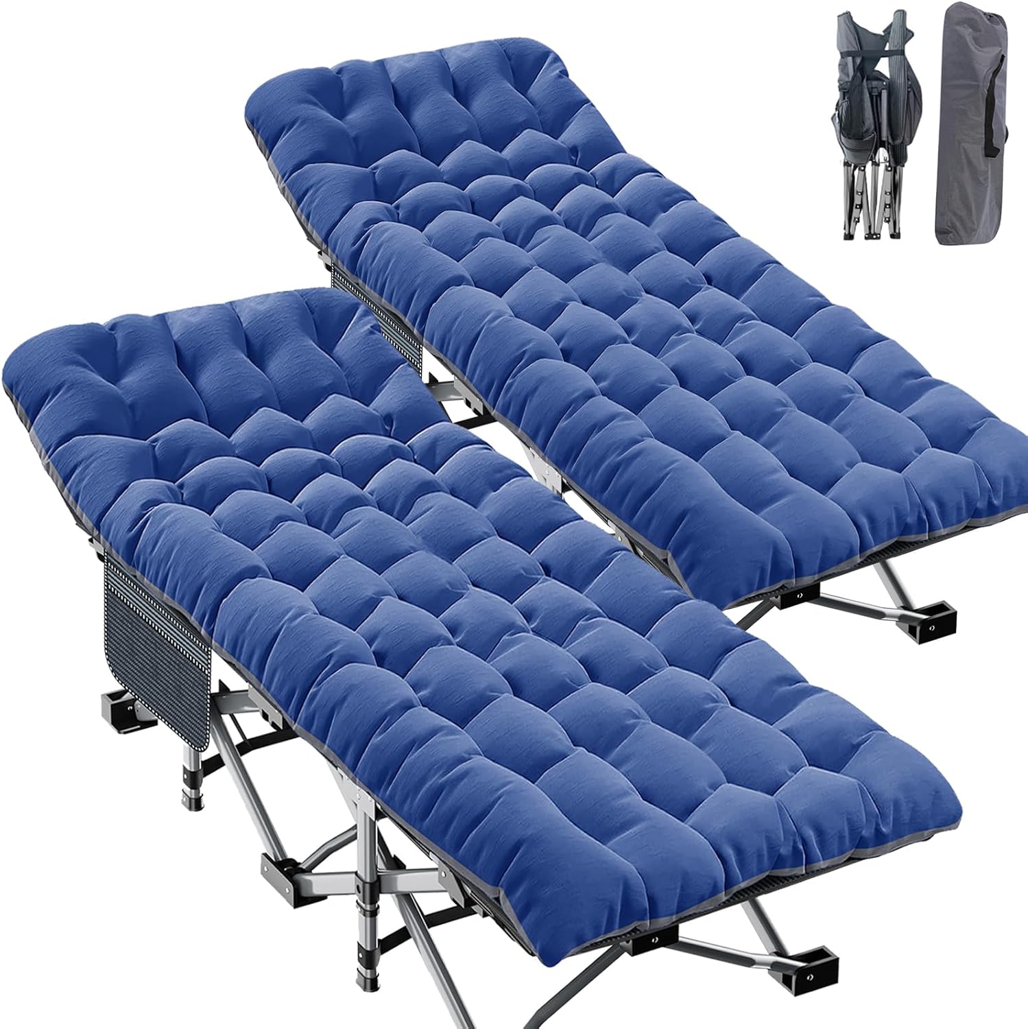 Oversized XXL Folding Camping Cot for Adults - Heavy Duty Bed