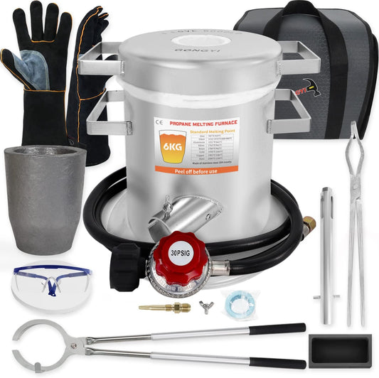 GONGYI USA Propane Melting Furnace Kits for Metal Smelting