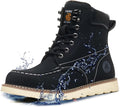 Waterproof Steel Toe Boots for Men 6 in Moc Toe - Durable Safety Work