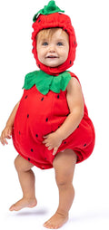 Dress Up America Baby Strawberry Costume Romper - Adorable First