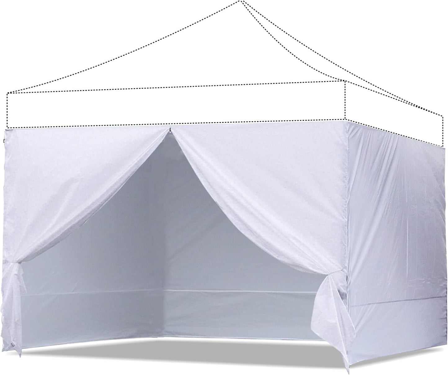 ABCCANOPY White 10x10 Side Wall Set - Transform Your Canopy!