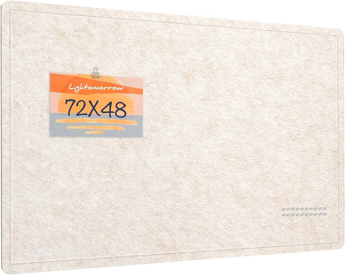 Large Decorative Felt Bulletin Board for Wall - 72 x 48 in