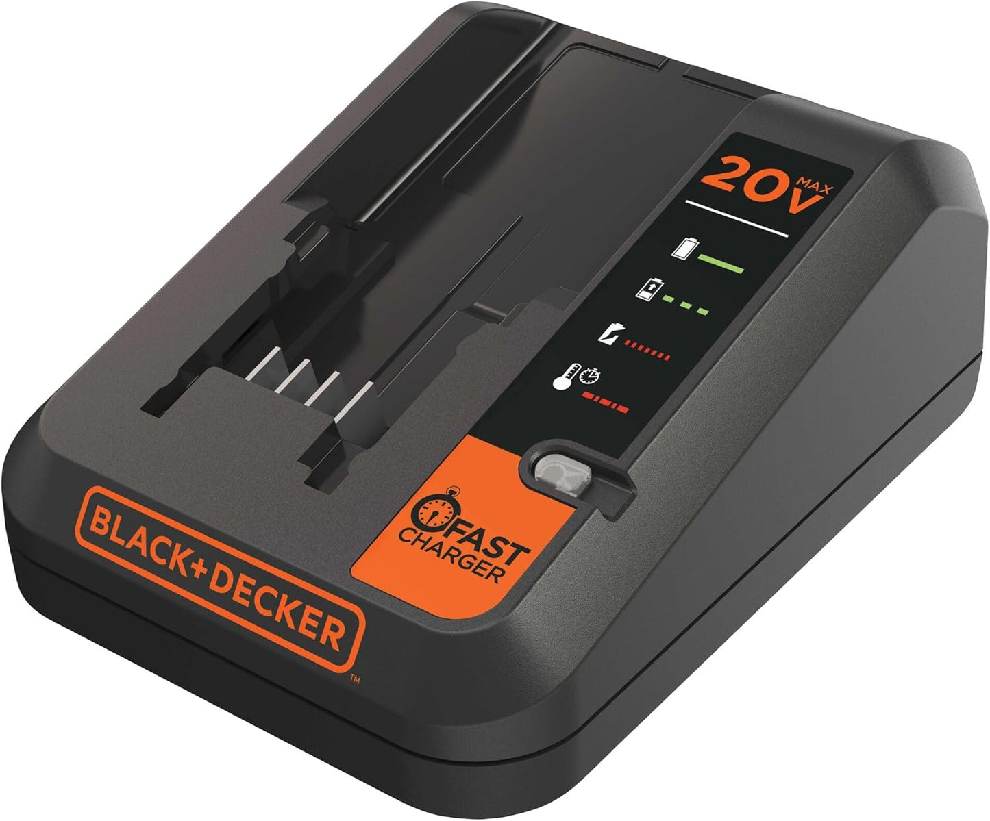 BLACK+DECKER 20V MAX Lithium Battery Charger for Fast Charging