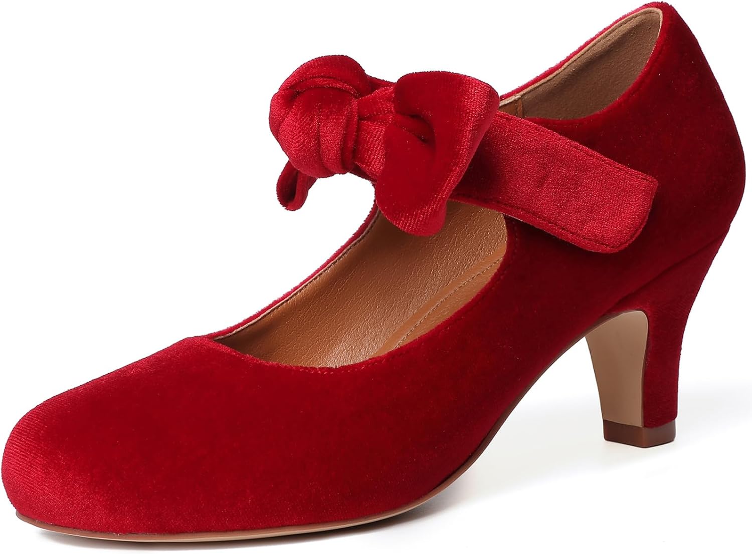 Mostrin Fashion Vintage Womens Bowtie Platform Pumps for Elegance