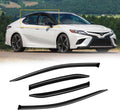Window Visors for Toyota Camry 2018-2024 - Dark Smoke Rain Guards 4PCS