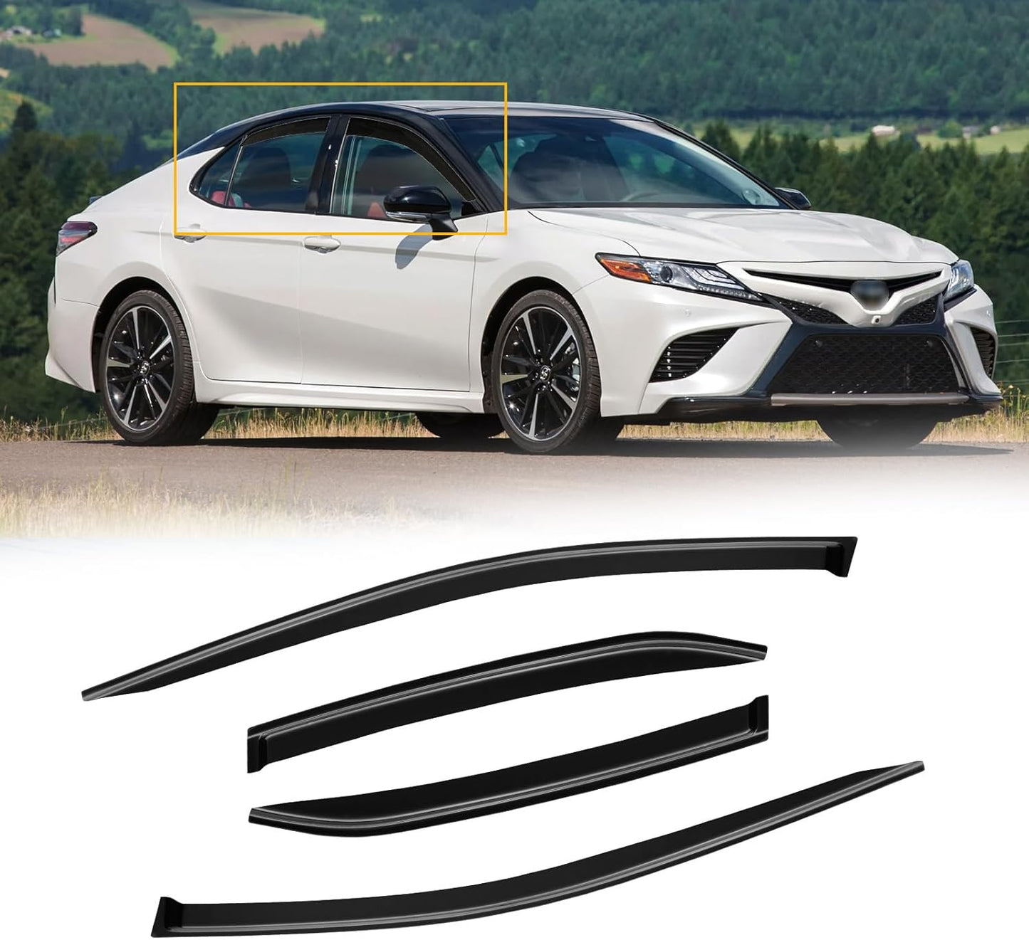 Window Visors for Toyota Camry 2018-2024 - Rain Guards Shields