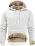 Men's Cotton Fleece Pullover Hoodie with Kangaroo Pocket - Warm Fit