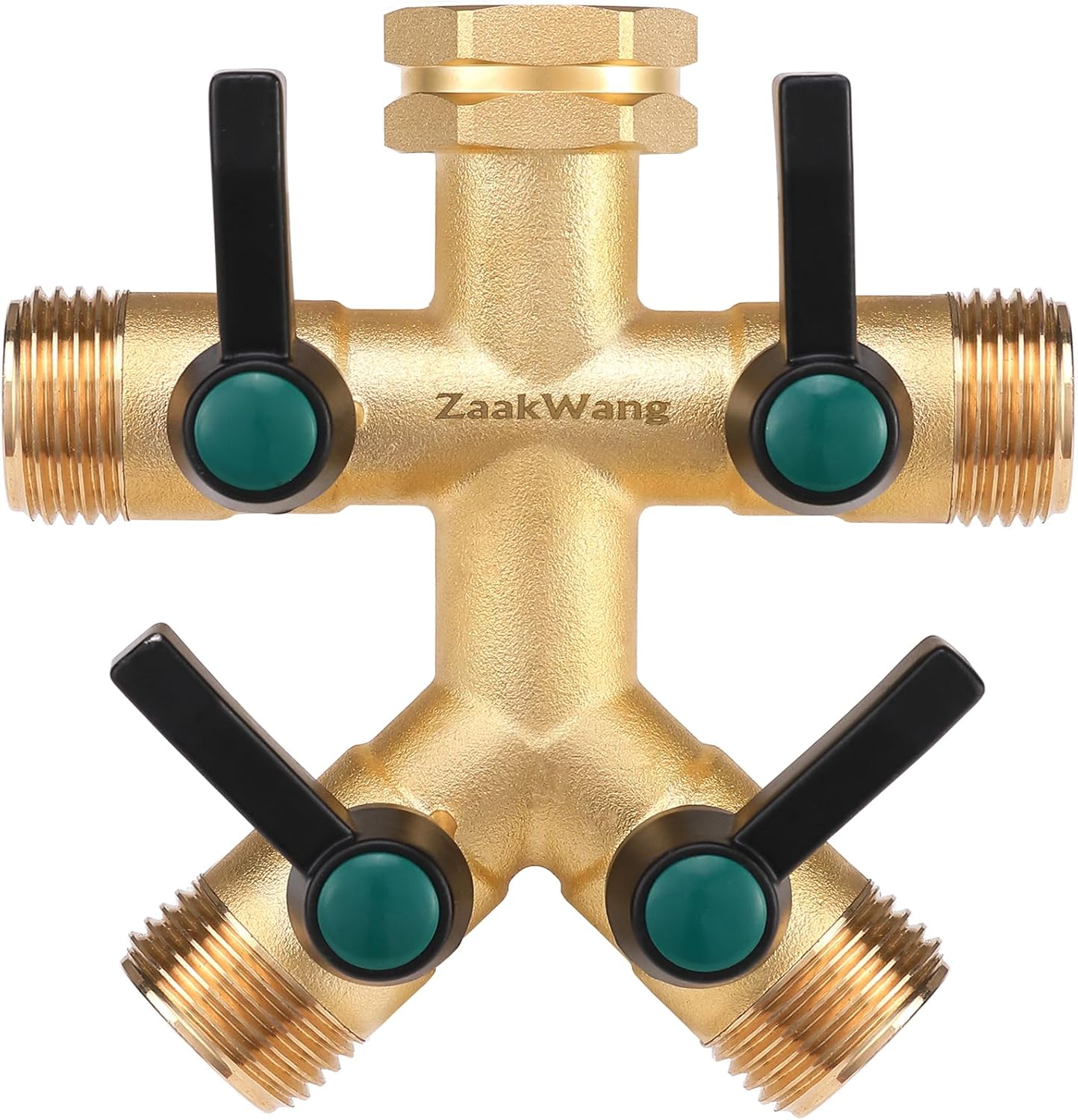 Garden Faucet Splitter 4 Way Hose Splitter for High Output