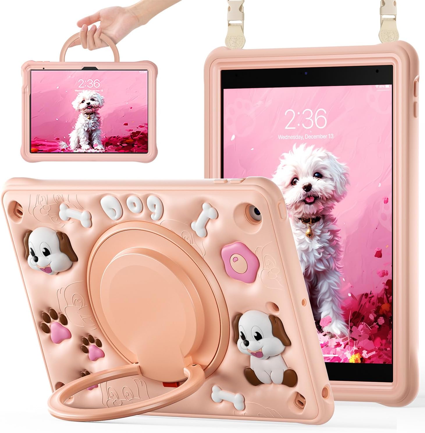 iPad 10.2 Case 9th Gen 2021 with Shockproof Design and Stand
