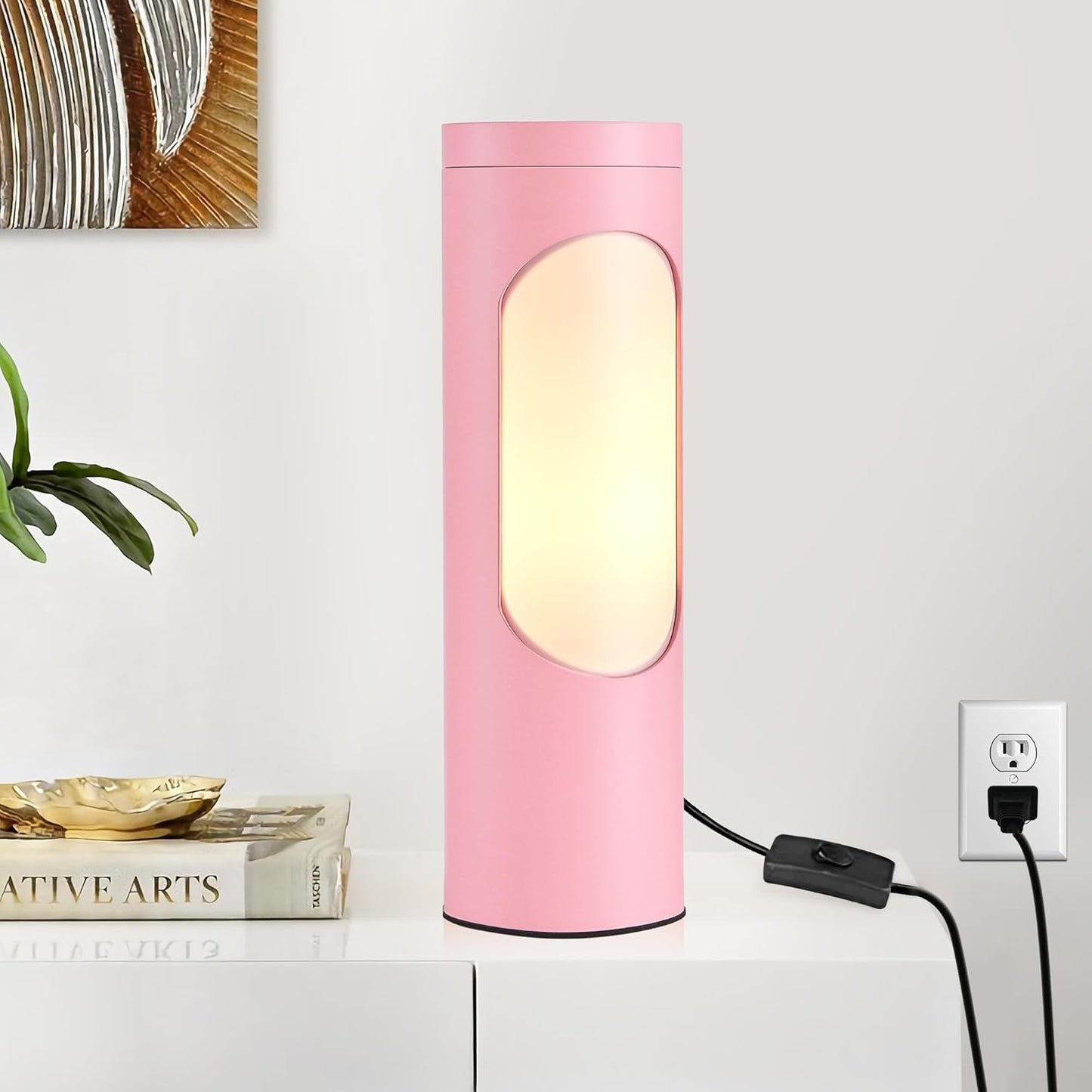 LEDIARY Shabbos Lamp - Elegant Pink Kosher Lamp for Shabbat