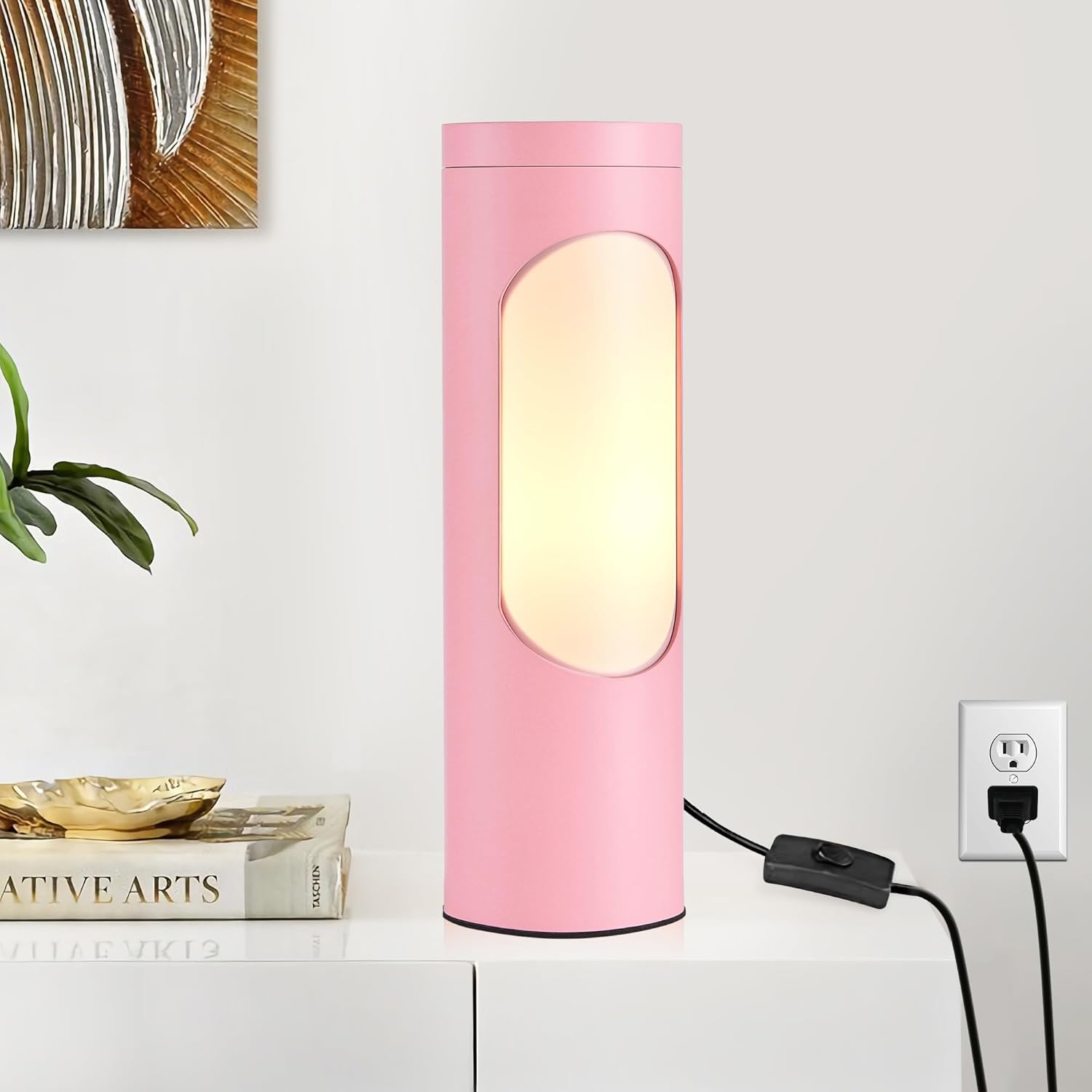 LEDIARY Shabbos Lamp - Elegant Pink Kosher Lamp for Shabbat