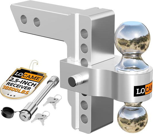 LOCAME Adjustable Trailer Hitch for Heavy Duty Trucks and RVs