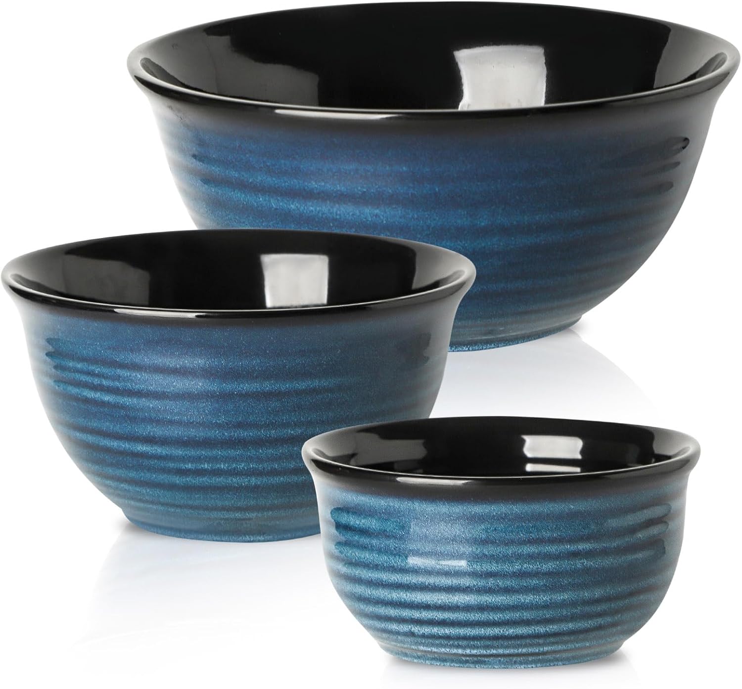 Hasense Mixing Bowls Set of 3 for Baking and Serving Needs