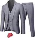 Sophisticated YND Men's Slim Fit 3 Piece Suit for Special Events