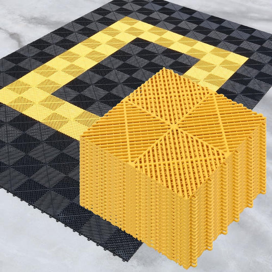 Interlocking Garage Floor Tiles for Indoor and Outdoor Use