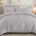 Queen Size Duvet Cover Set 90 x 90 with 2 Pillow Shams - Hotel Bulk