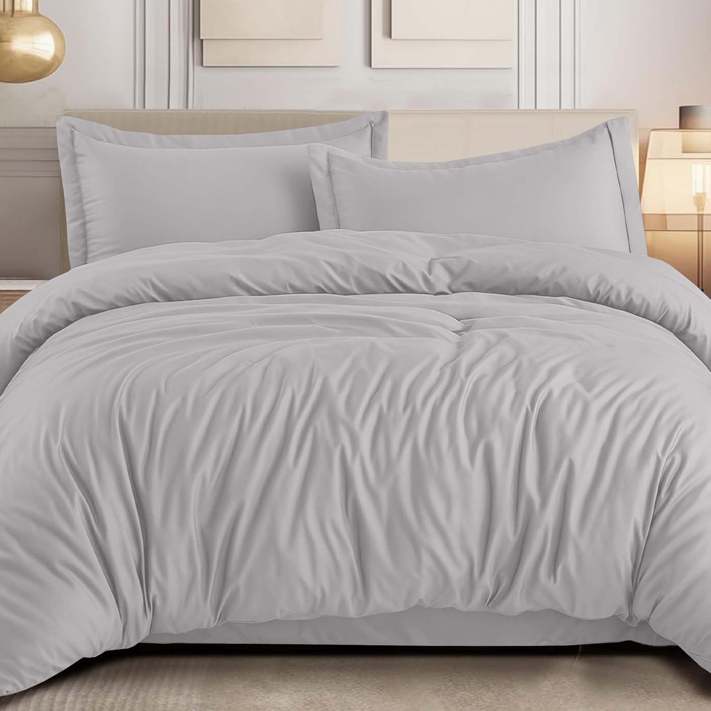 Luxury Queen Size Duvet Cover Set for Hotels and Airbnbs