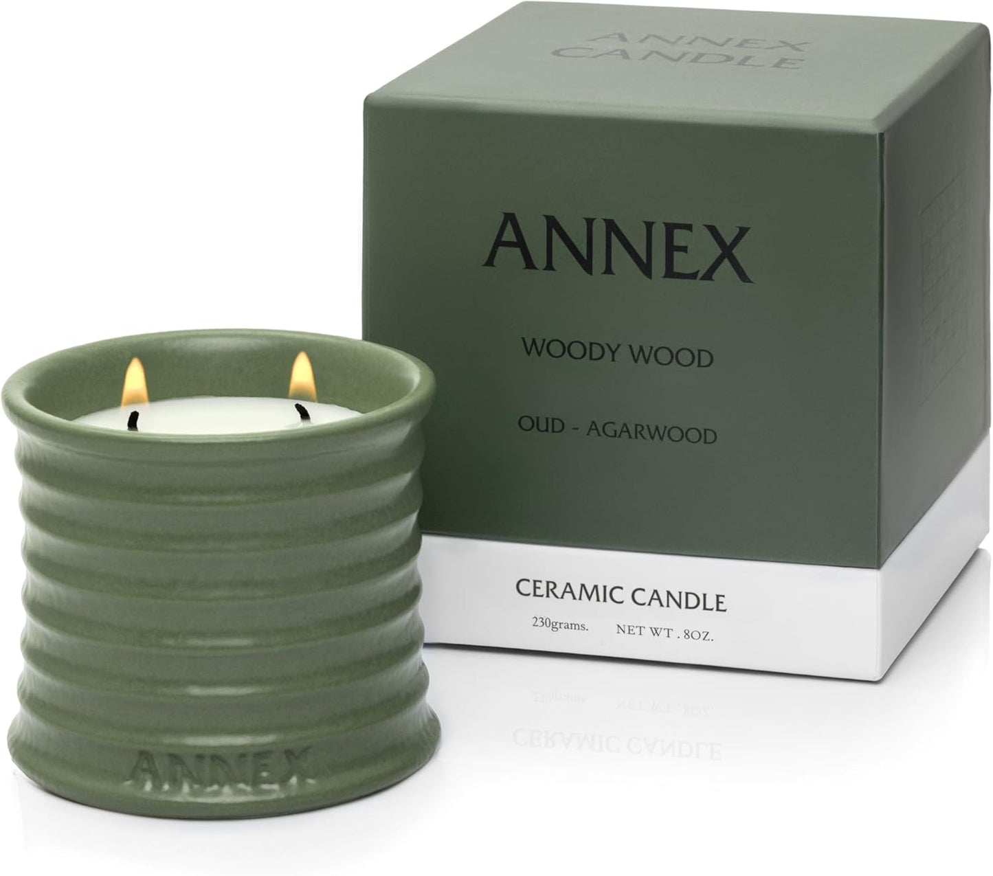 Scented Luxury Candles in Handmade Ceramic Jars for Aromatherapy