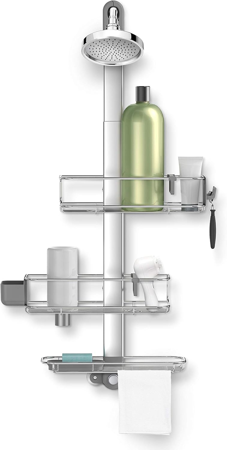 Adjustable Shower Caddy with Extendable Neck for Modern Bathrooms