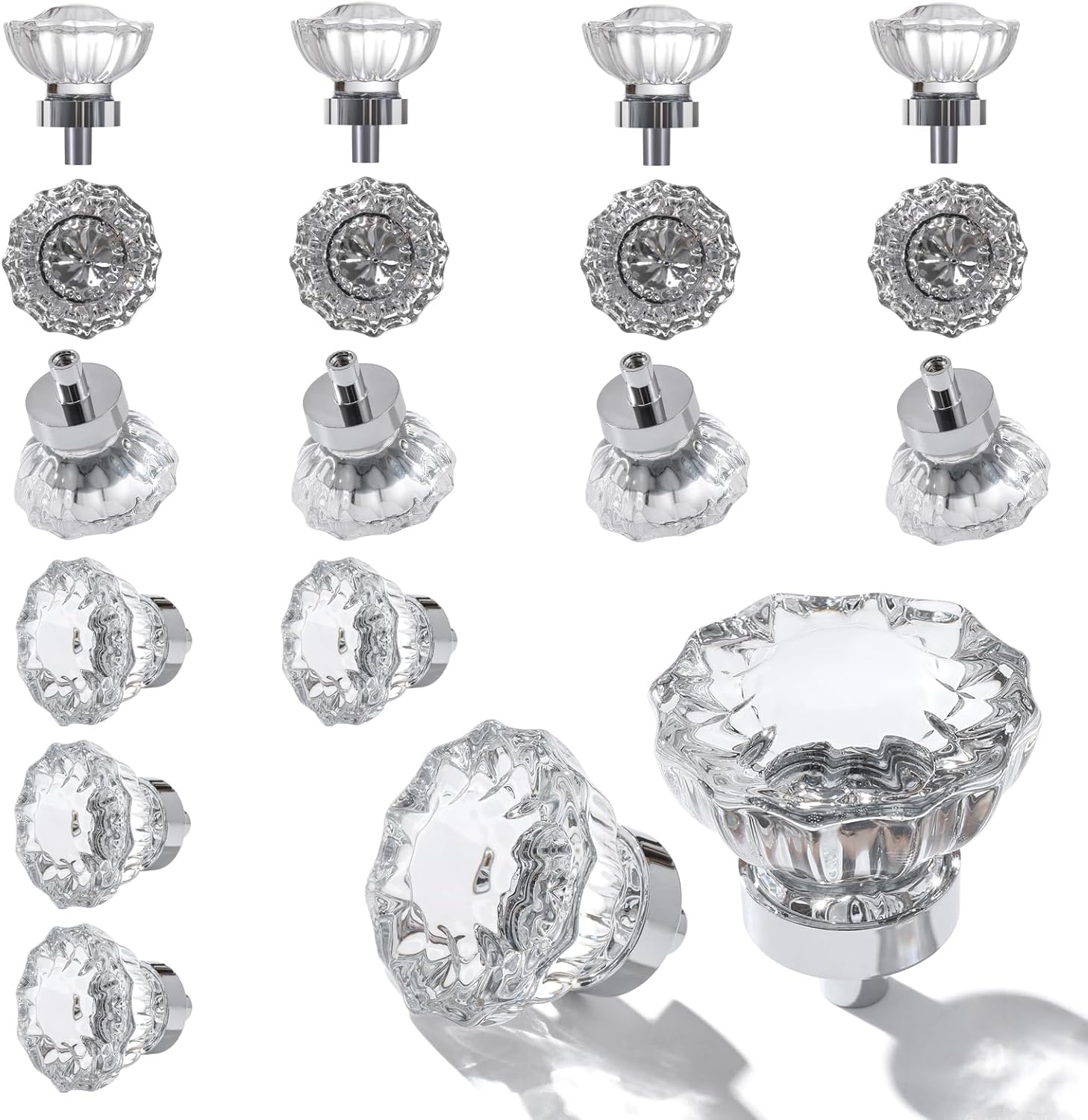 Crystal Vintage Cabinet Knobs for Kitchen Closet Dresser