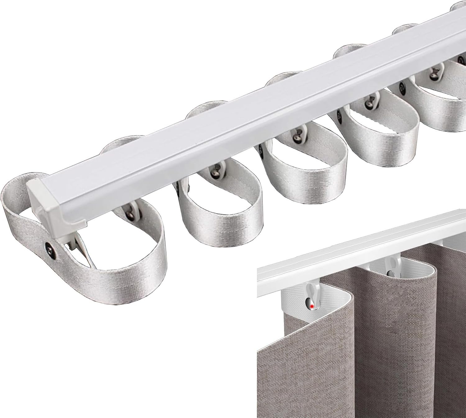 Adjustable Aluminum Curtain Track - Easy Installation