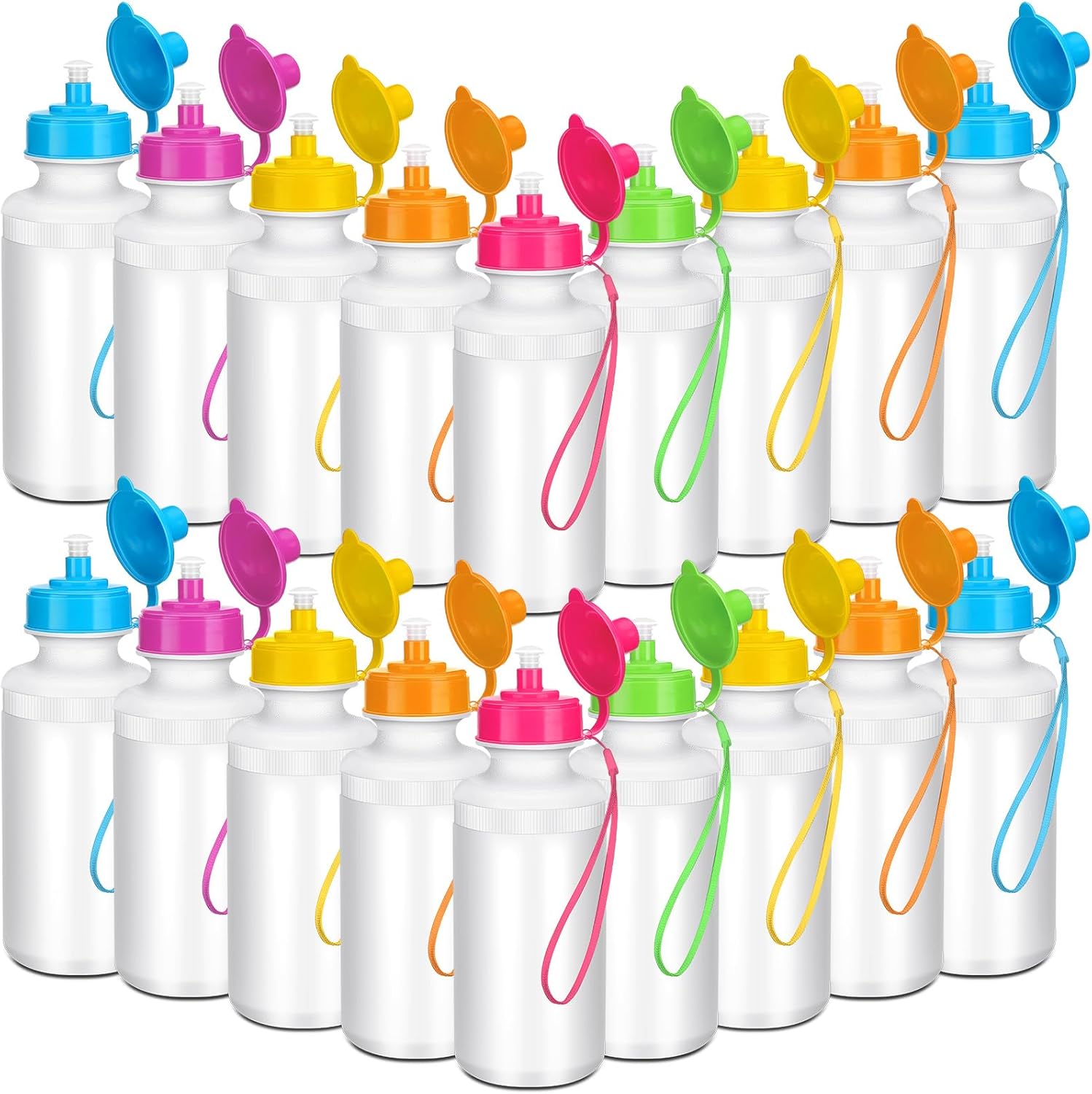 36 Pcs Sport Water Bottles Bulk for Team and Outdoor Activities