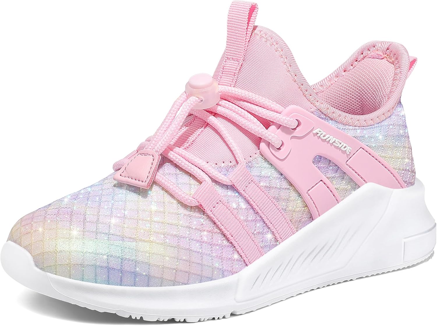RUNSIDE Girls Tennis Shoes Lightweight Sports Sneakers for Kids