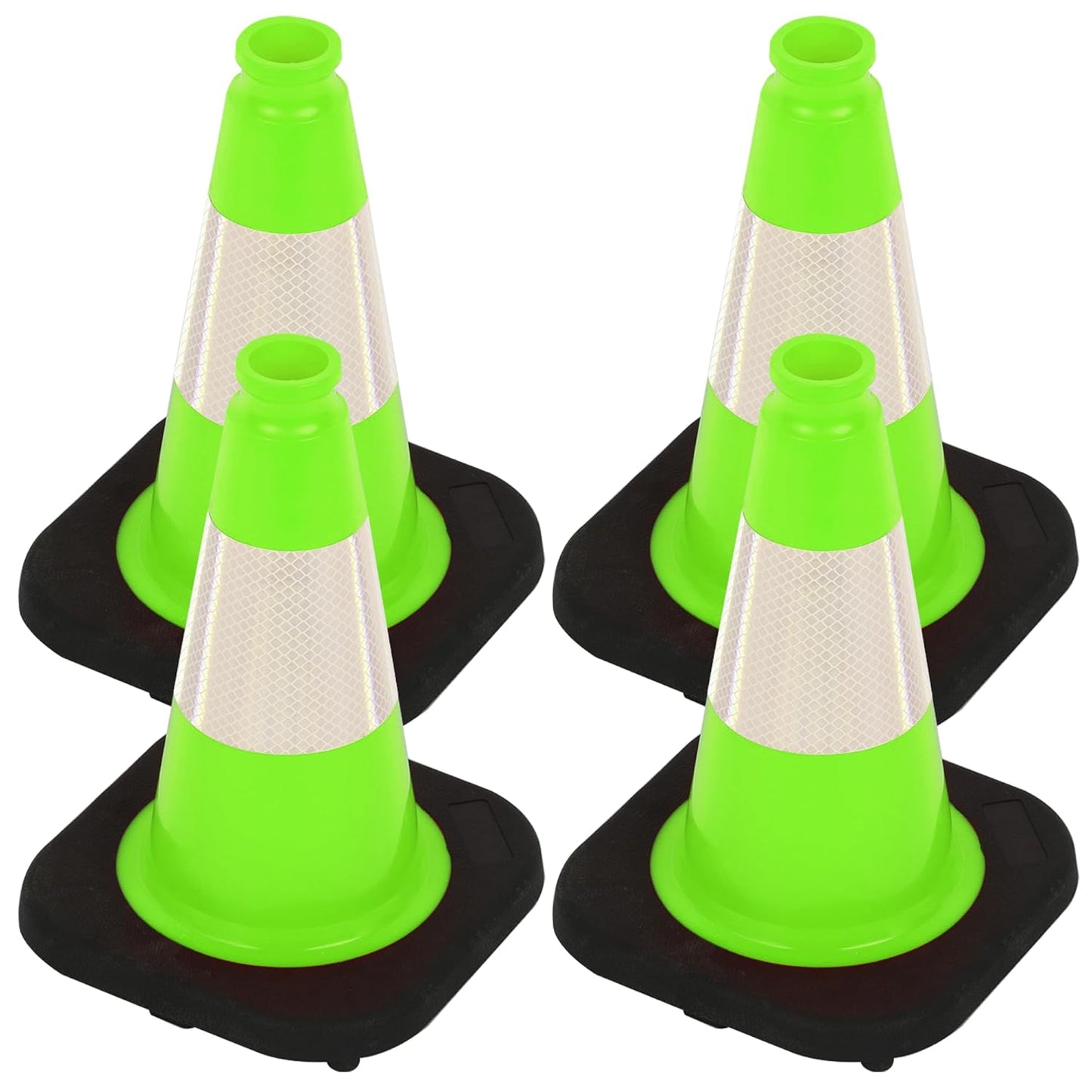 12in Traffic Cones with Reflective Collar for Safety Use