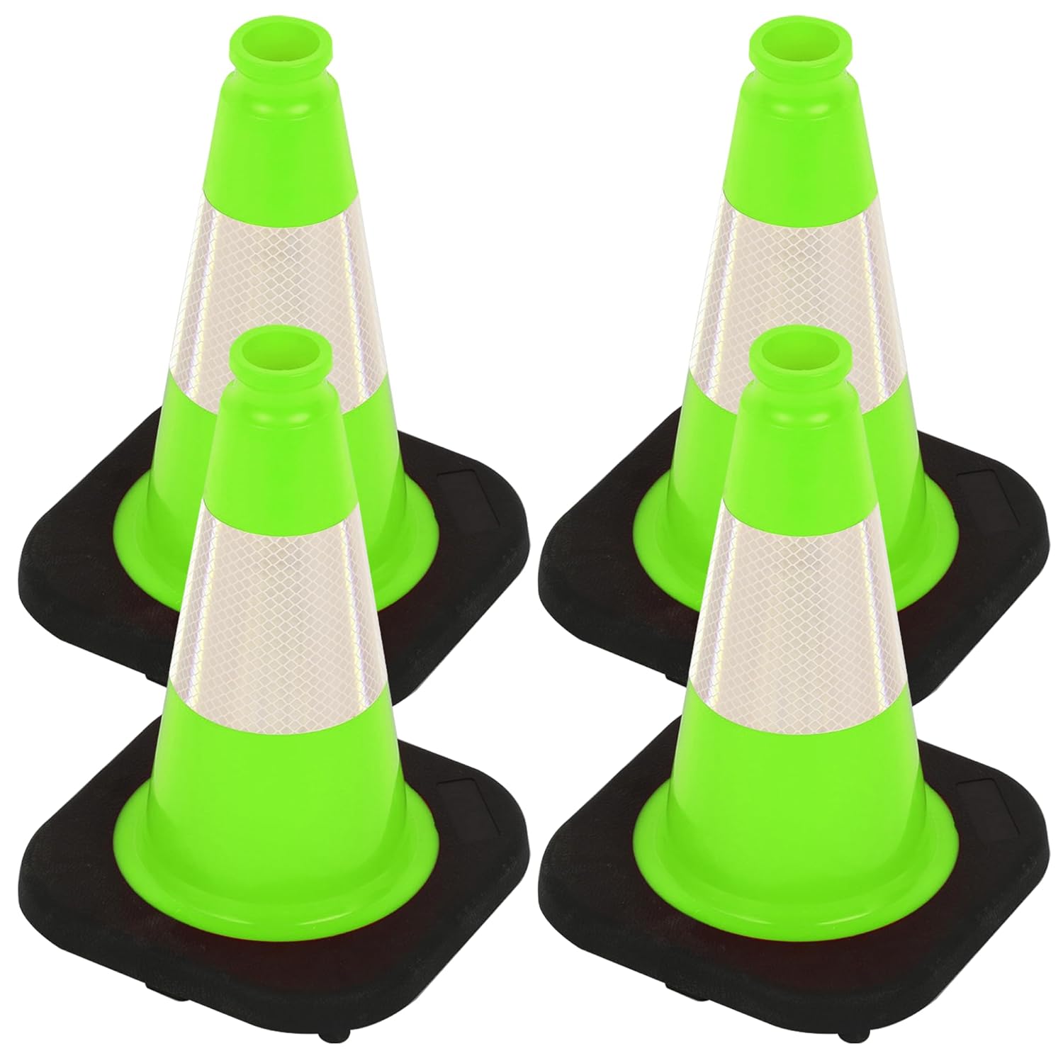 12in Traffic Cones with Reflective Collar for Safety Use