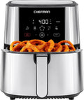 Chefman XL 8-Qt Air Fryer: One-Touch Family Size, Digital Control, Nonstick, Stainless Steel