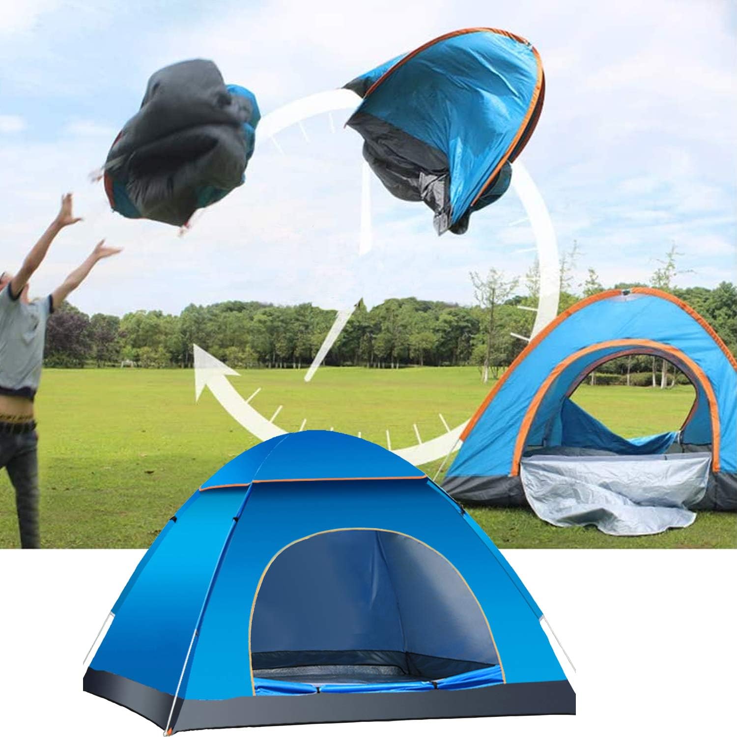Instant 2-Person Pop Up Camping Tent - Easy Setup, Lightweight & Waterproof