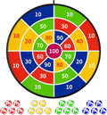 29in Large Dart Board for Kids - Velcro Sticky Balls Set