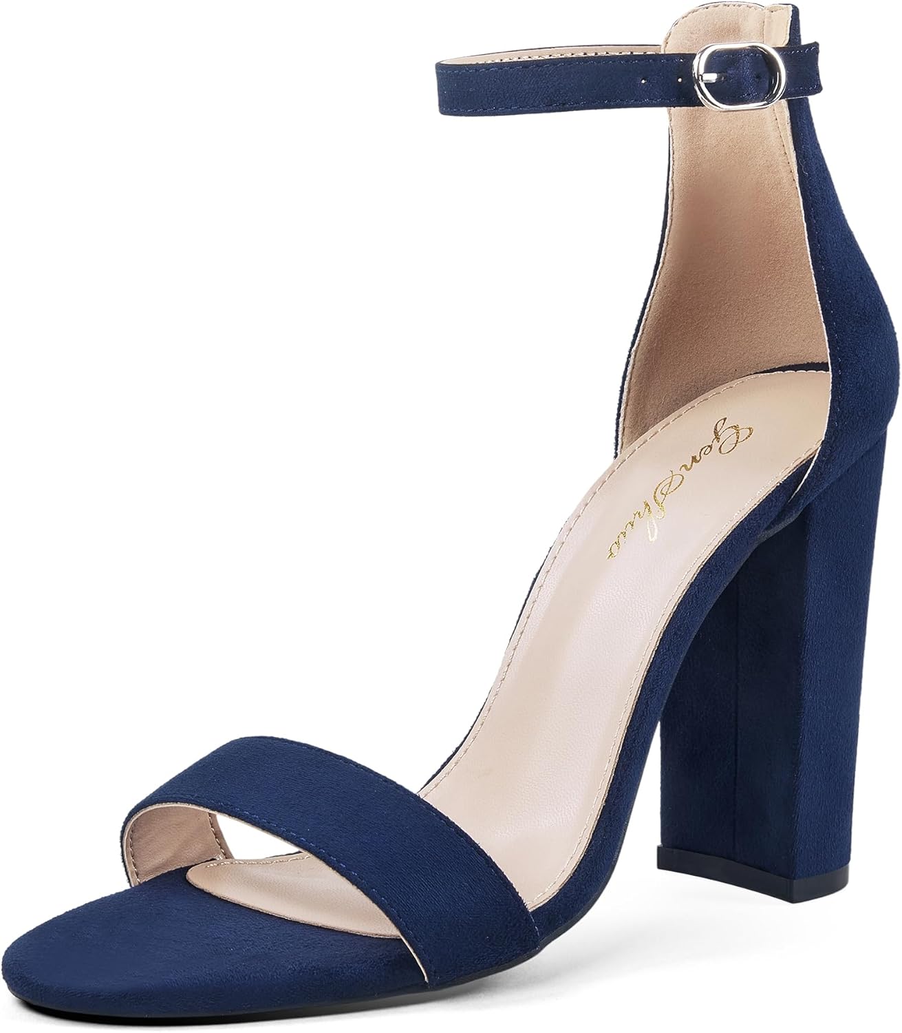 GENSHUO Women's 4-Inch Chunky High Heel Sandals for Any Occasion