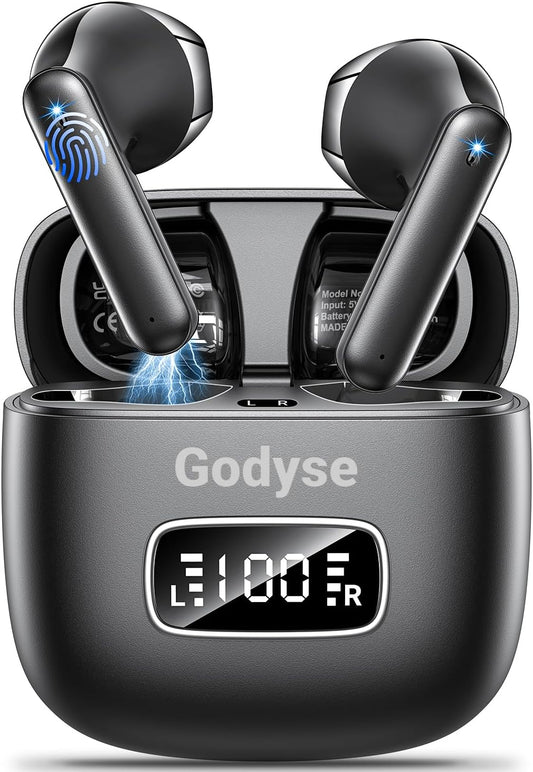Godyse Bluetooth Earbuds: 4 Mic Noise Cancelling