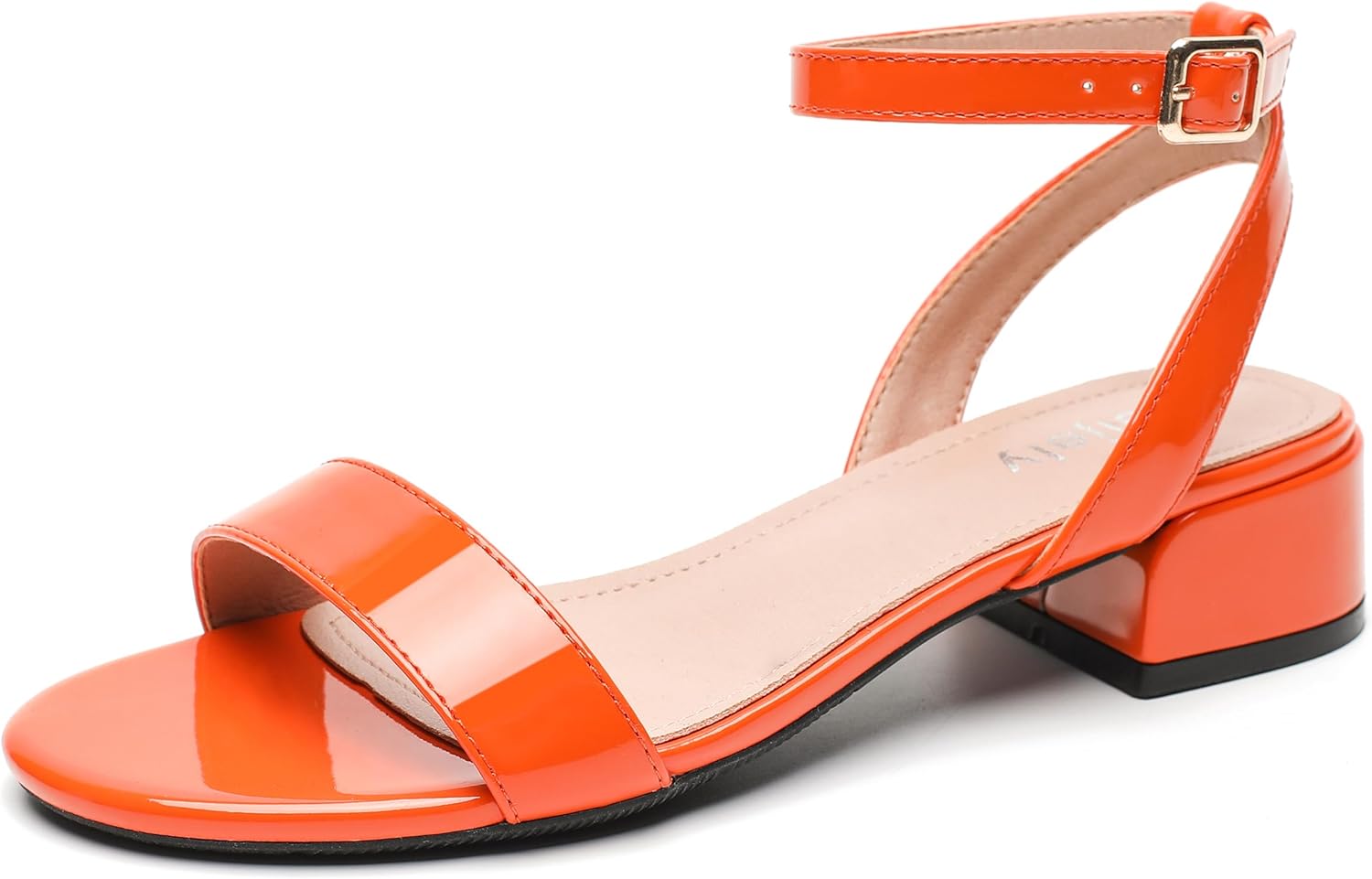 Women's Open Toe Ankle Strap Chunky Heels for Summer Parties