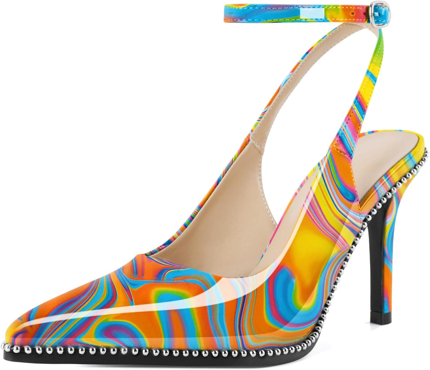 Slingback Heels with Ankle Strap for Elegant Style and Comfort