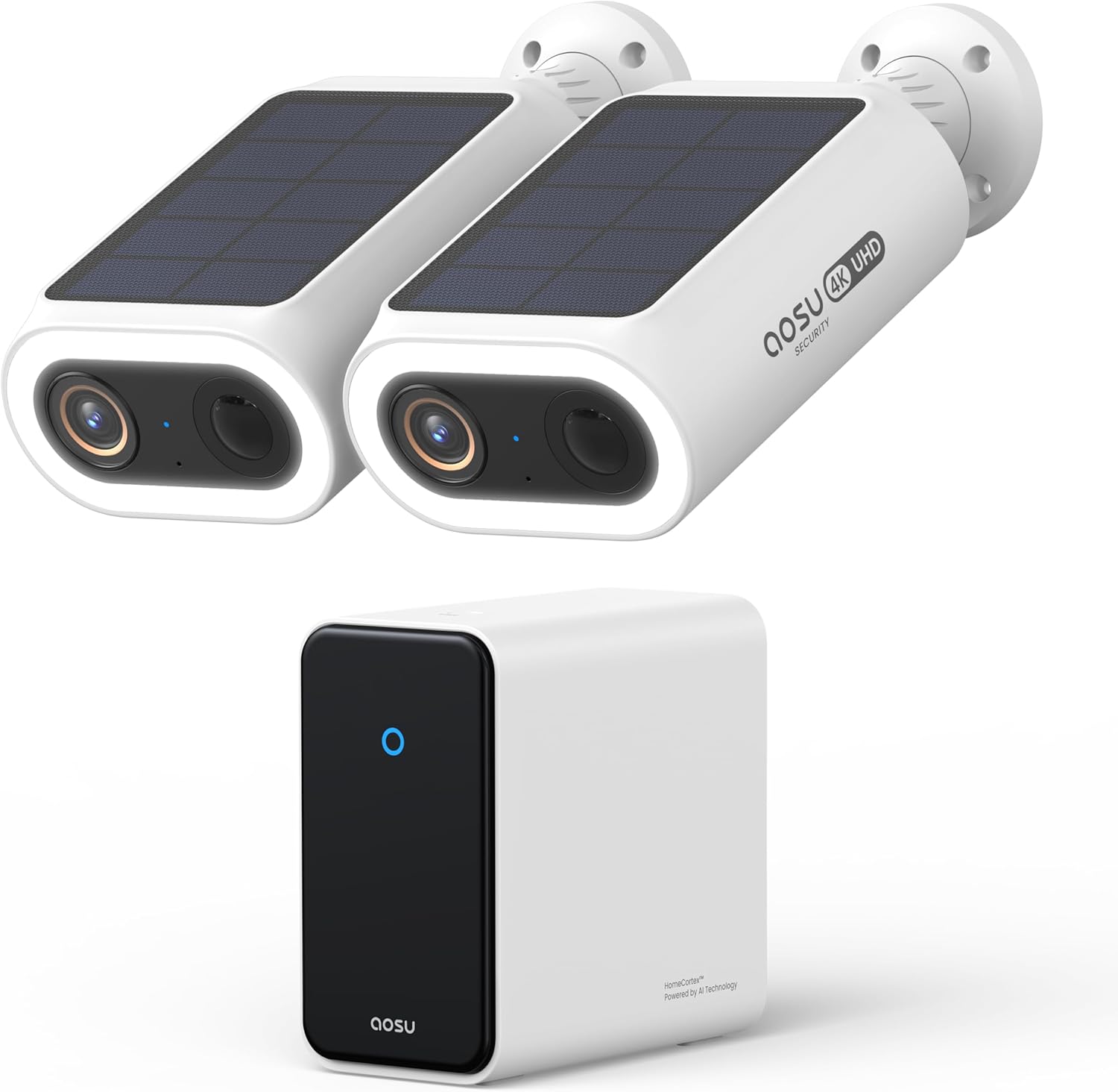 AOSU 4K Security Cameras Wireless Outdoor System for Safety