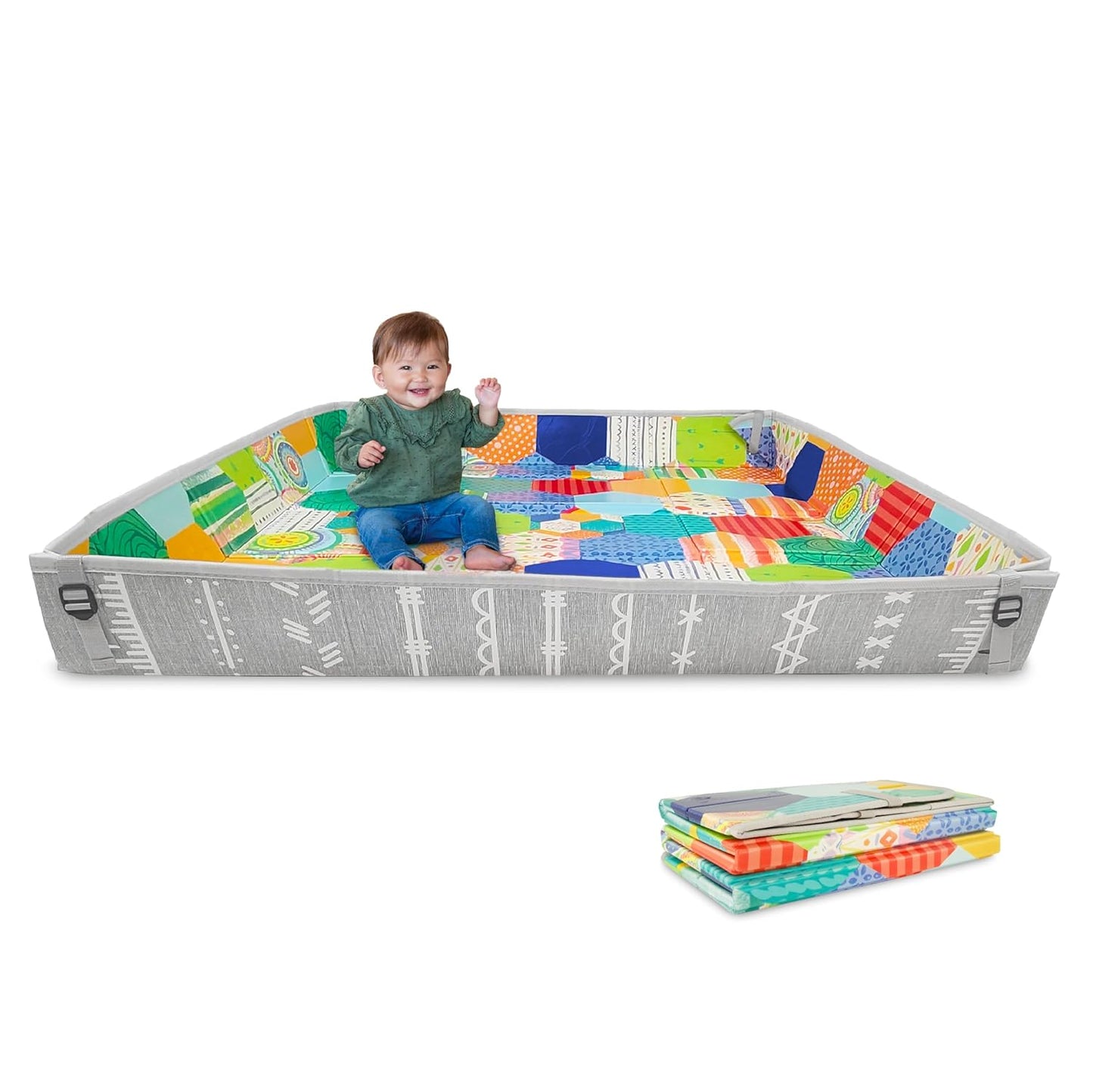 Infantino Double-Sided Foam Mat - Portable Comfort