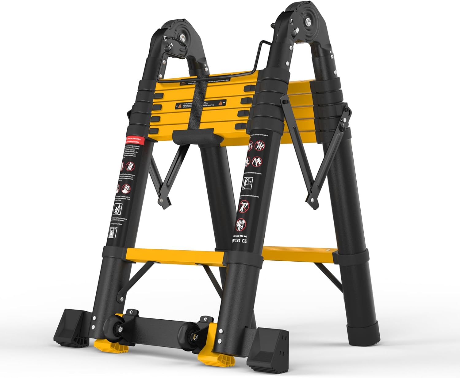 12.5FT Telescoping Ladder for Safe and Easy Climbing Tasks