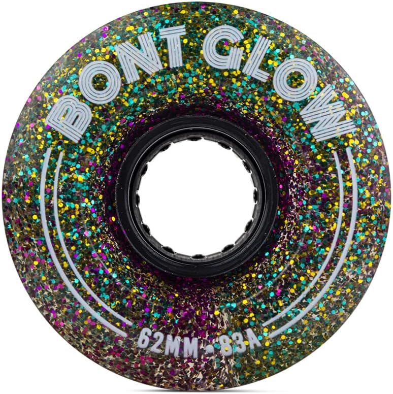 Bont Glow Light Up LED Quad Roller Skate Wheels for Fun Skating
