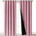 Crystal Pink Full Shade Curtain Panels - Blackout & Thermal