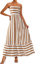 Summer Dresses for Women 2025 Spaghetti Strap Floral Maxi - Flowy Fit