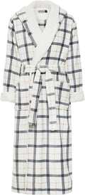 Plush Fleece Hooded Robe for Men - Full Length, Thick & Warm