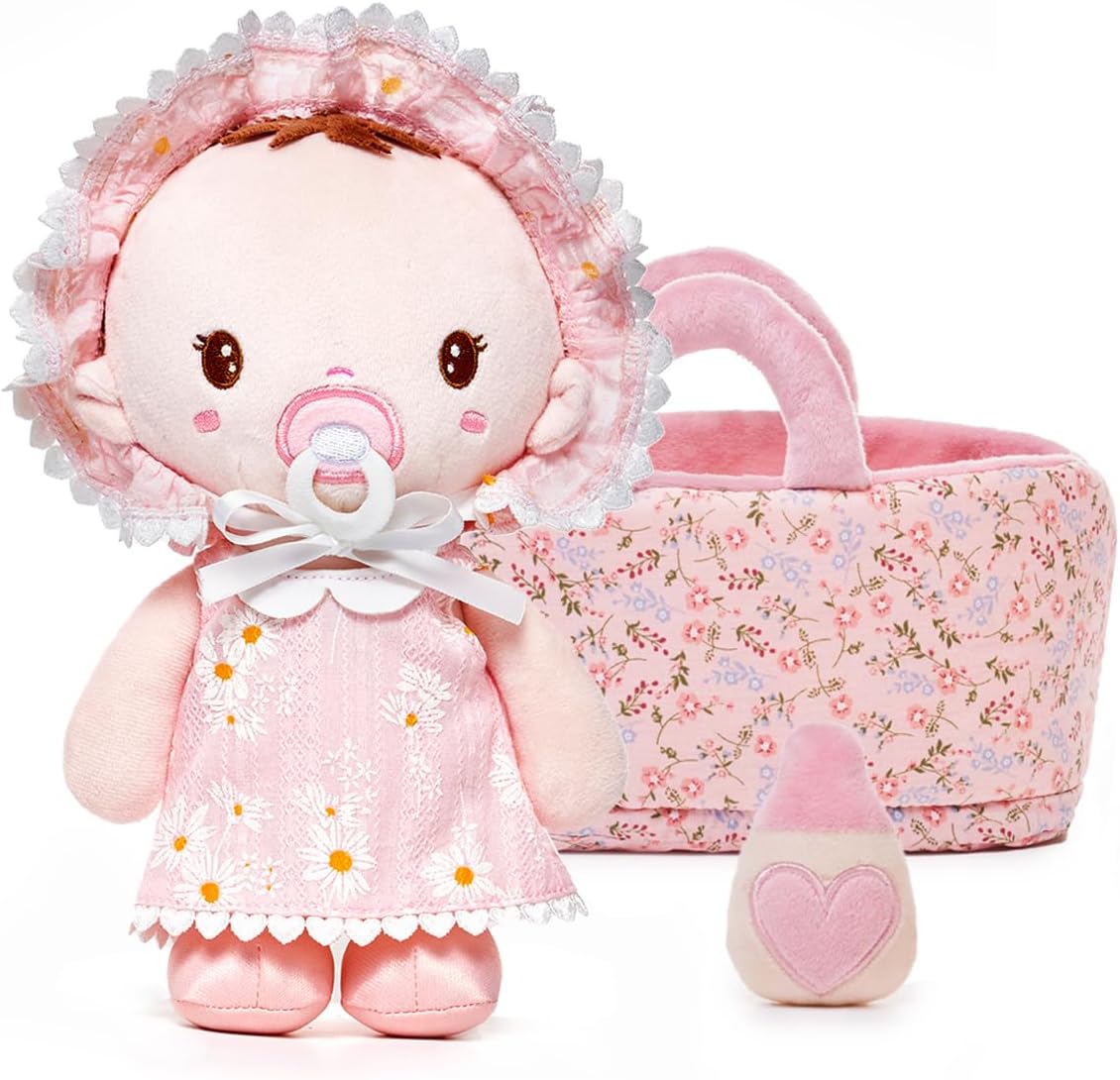 9 Inch Soft Baby Doll Toys for 1 Year Old Girls - Perfect Gift